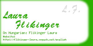 laura flikinger business card